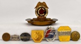 Grouping of Chauffer and Other Transportation Related Badges and USAC Pins