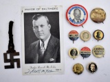 Group of Older Political Pins / Buttons