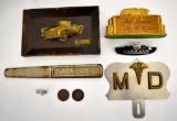 Small Group of Vintage Automobilia Collectibles