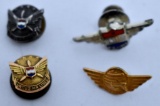 Five Vintage United Airlines Lapel pins / Wings