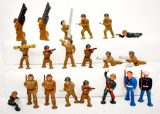 Grouping of Twenty Manoil or Barclay WWII US Slush / Lead Soldiers