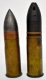 Two WWI US Inert 37mm Shells