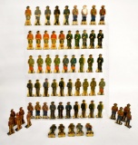 Large Grouping of Marx Flat Tin Soldiers