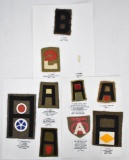 Group of Nine WWI US Patches 1st Army 2nd Army