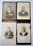 Group of Four Cabinet Cards on Heavy Card Stock