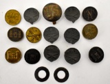 WWI US Collar Discs and Equipment Tags