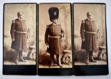 Four Late 1800's New York Militia Guard Photo Cabinet Cards