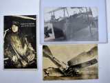 Three WWI German Aviation Real Photo Postcards RPPC