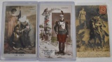 Three WWI French Postcards Cuirassiers