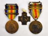 Grouping of three WWI US Service Medals