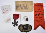 US Civil War Iron Brigade Medal and Other Articles Grouping