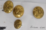 US Indian Wars Military Buttons