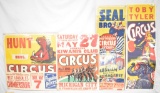 Grouping of Four Vintage Circus Posters