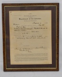 Department of the Interior Paper for William Davison Civil war Ohio Infantry