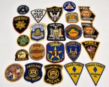 Group of 22 older Police Patches City / State Police Sheriff