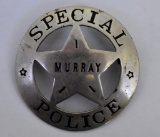 Old Murray Special Police Badge