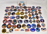 Sixty-four Various NASA Space Shuttle Mission Patches and Stickers