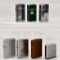 Six Zippo lighters plus Zippo tape measure