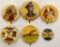 Small group of vintage pinbacks from the 1940's and older