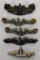 Five US Navy Submarine Badges