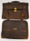 US WWII Pilots Navigational Briefcase and Leather Navigation Kit