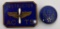 WWII US Army Air Corps Enameled ACTS Instructor Pin & 20th AAC Pin