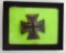 WWII German Nazi First 1st Class Iron Cross in Riker Frame