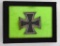 WWII German Nazi First 1st Class Iron Cross in Riker Frame