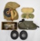WWII US Army Air Corps Pilot Grouping Flight Cap Goggles Etc