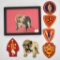 Grouping of Seven USMC Marine Corps Patches Bulldog