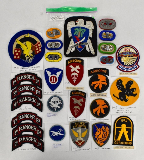 Grouping of WWII Airborne patches
