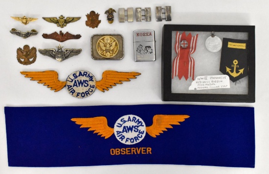 Grouping of WWII and Korean War Era items