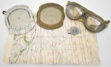 WWII US Pilots Goggles Map & Dead Reckoning Computers