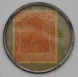 Rare WWII Germany Encapsulated Postage / Currency Opel Coin