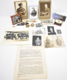 Grouping of RAF Royal Air Force England Pilot Wings and Photographs