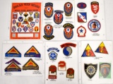 118 WWII Patches Original and Reproduction