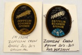 Two 1920's to 30's Zeppelin Crew Patches Germany