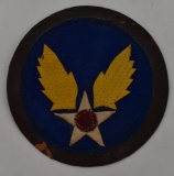 WWII Small Leather US Army Air Corps Applique Leather Patch