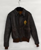 Fantastic WWII Named Bomber Jacket with Painted Front and Back