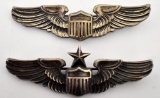 Pair of Two US WWII Pilots Wings