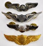 Grouping of four Sets of Small Pilots Wings