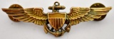 US Navy USN Gold Pilots Wings