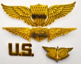 Rare WWII US Marine Corps Air Station EWA Wings Grouping