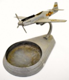 US WWII P-51 Mustang desk ash tray