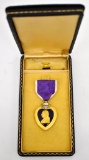 Named WWII US Purple Heart in Box