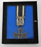 WWI German Nazi Second Class Iron Cross with 1939 Eagle Swasika Clasp