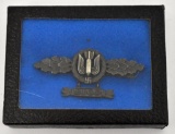 WWII German Nazi Luftwaffe Bomber Clasp Badge with 1800 Hanger