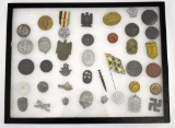 Large grouping WWII German Nazi Pins