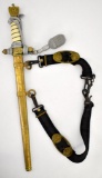 WWII German Nazi Kriegsmarine Daggger with Hanger and Tassel Knot Puma