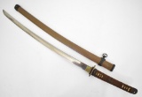 WWII Japanese Imperial Navy landing Forces Sword with Scabbard